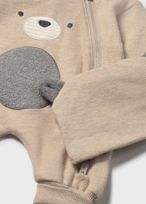 Mayoral Baby Beige All in One with Hat 2613 - Image 2
