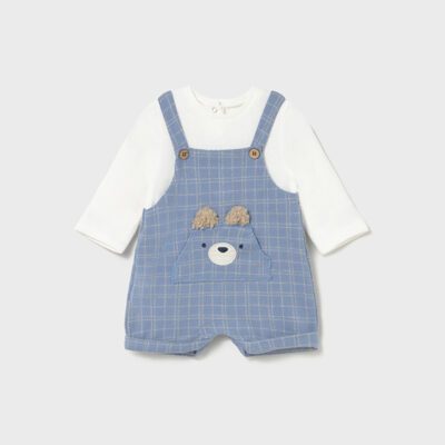 Mayoral Baby Blue Dungaree Set 2645