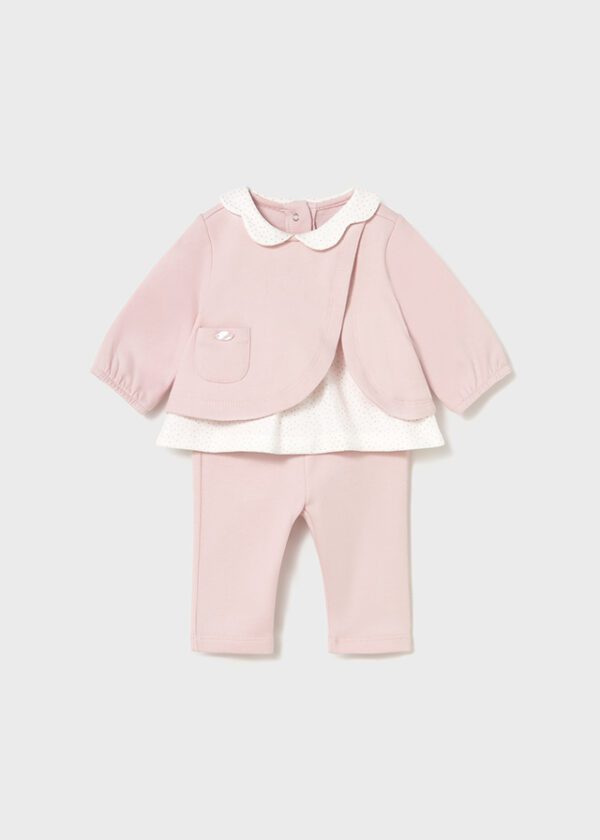 Mayoral Baby Pink Legging Set 2707 - Image 2