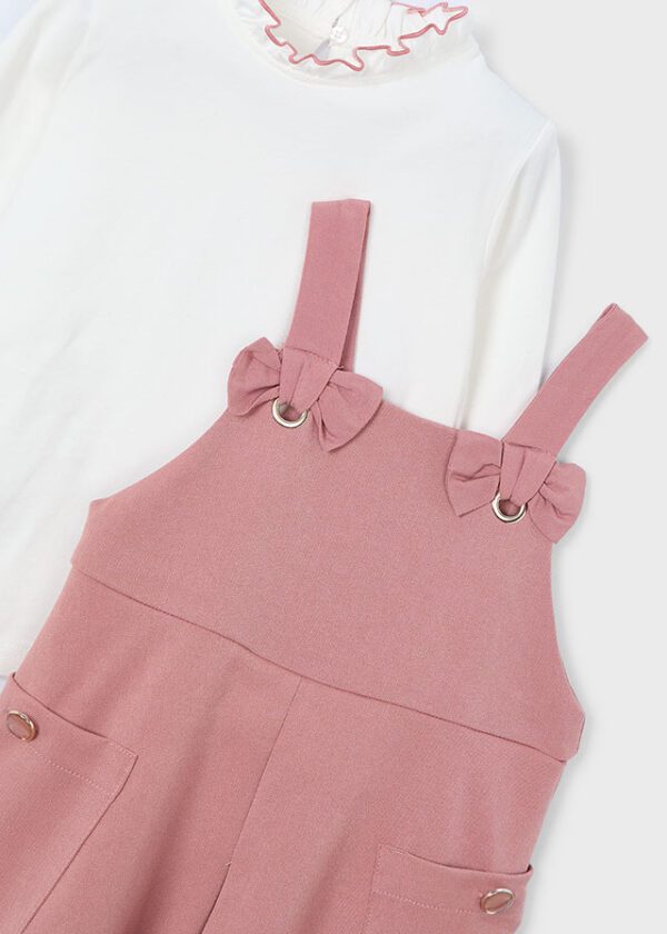 Mayoral Pink Pinafore Set 4914 - Image 3