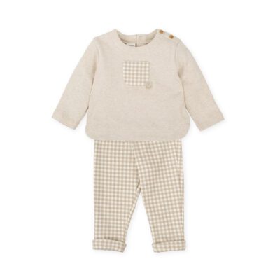 Tutto Piccolo Beige 2 Piece Set 1702