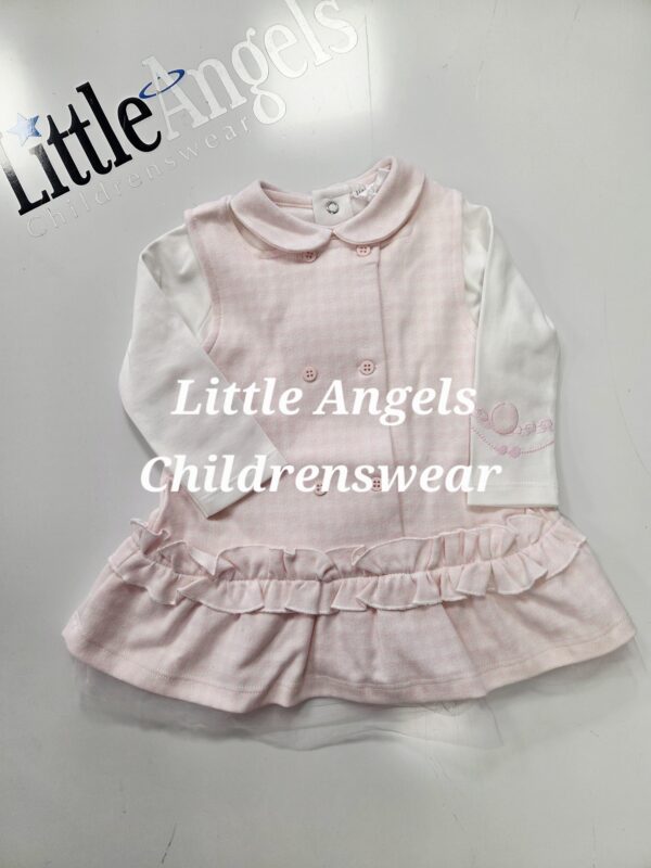 Pastels & Co Cecila Pink Pinafore Set 311F