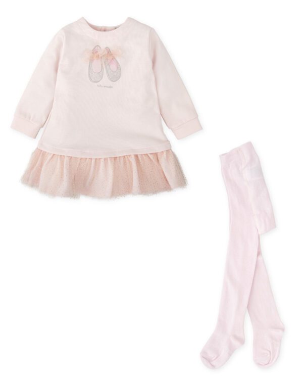 Tutto Piccolo Pink Dress & Tights 2291 - Image 3