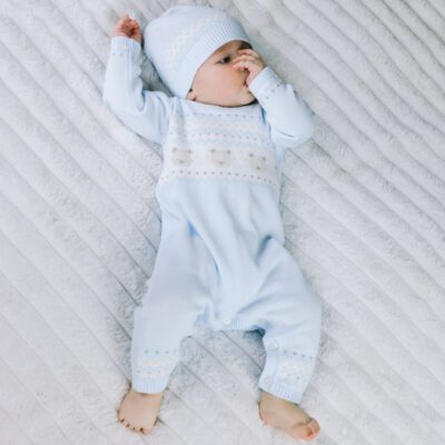 Emile et Rose Kristian Blue Bear Set with Hat 2622