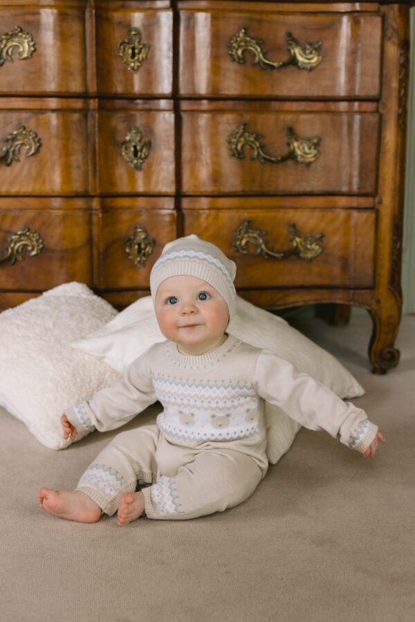Emile et Rose Kristian Beige Bear Set with Hat 2622
