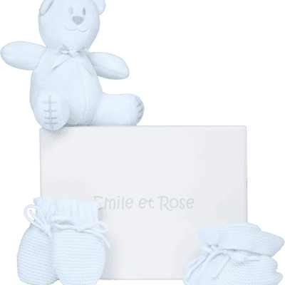 Emile et Rose Kelsey Blue Mitts & Boottee Gift Set 4240