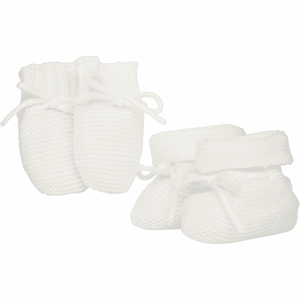 Emile et Rose Kelsey White Mitts & Boottee Gift Set 4240 - Image 2