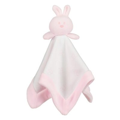 Emile et Rose Pink Velour Bunny Comforter 4743