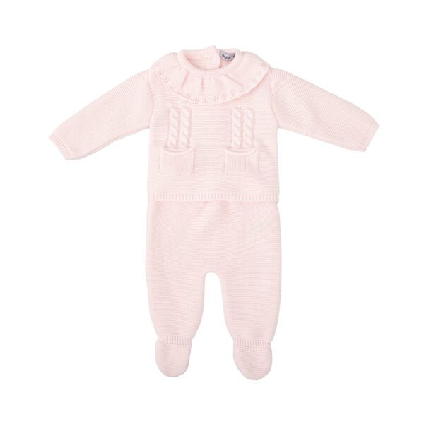 Babidu Pink 2 Piece Set with Bonnet 51809