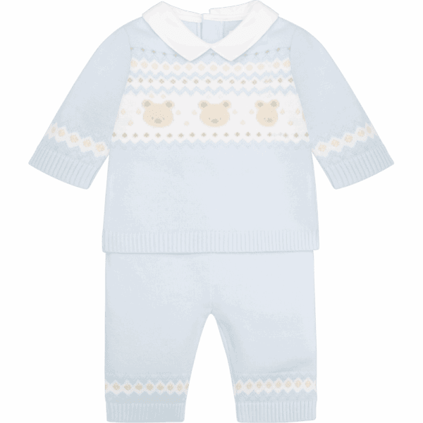 Emile et Rose Kipling Blue Knit 3 Piece Set - Image 2
