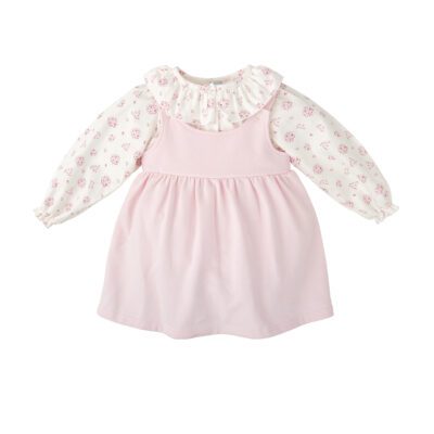 Babidu Pink Pinafore Set 90614