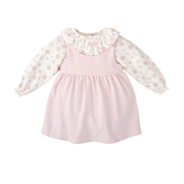 Babidu Pink Pinafore Set 90614