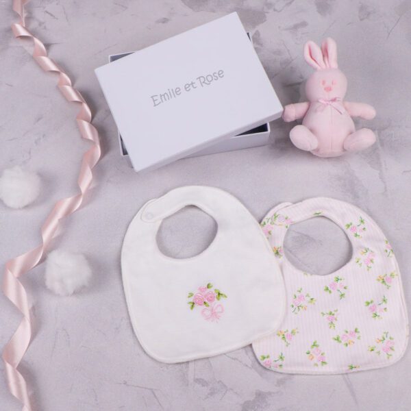 Emile et Rose Pink Bib Gift Set 4236