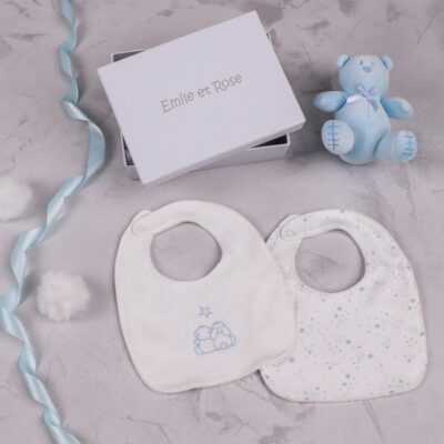 Emile et Rose Blue Bib Gift Set 4235