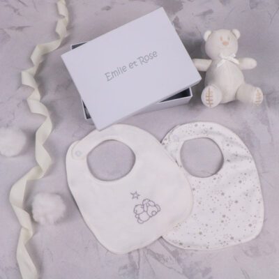 Emile et Rose White Bib Gift Set 4235