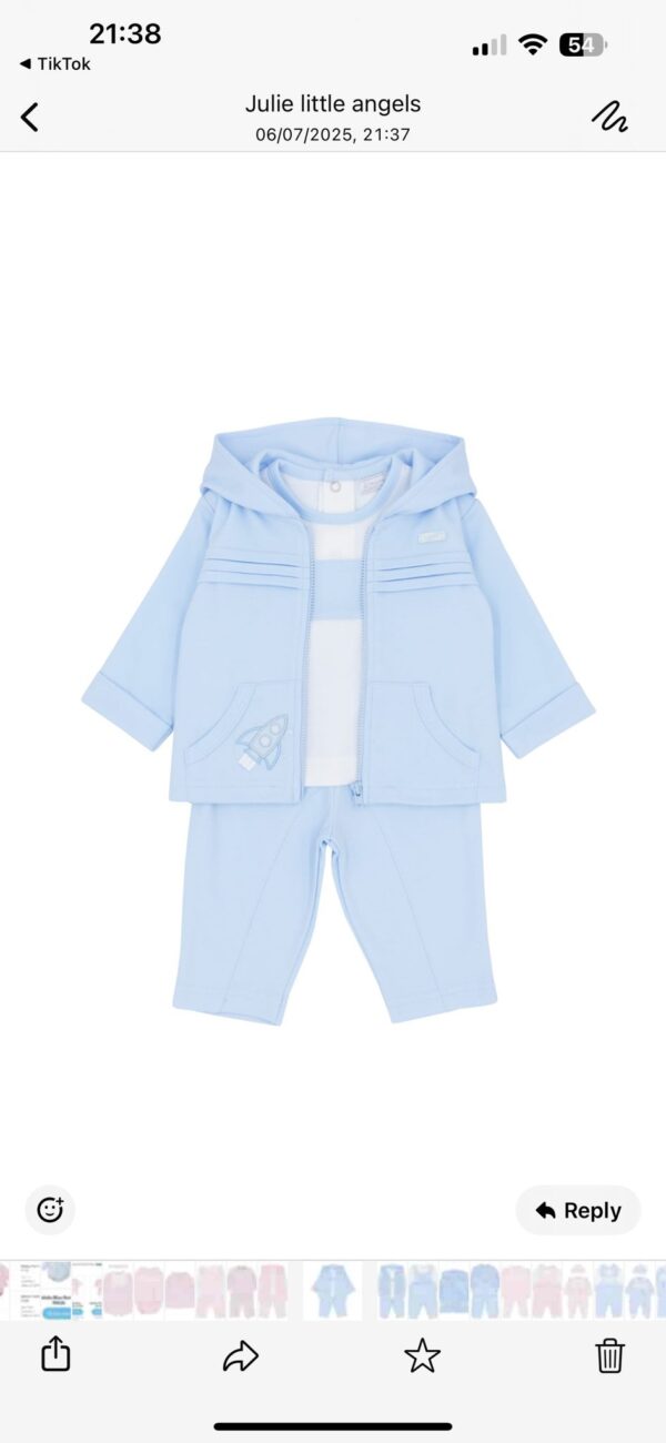 Amore Blue 3 Piece Set 0033