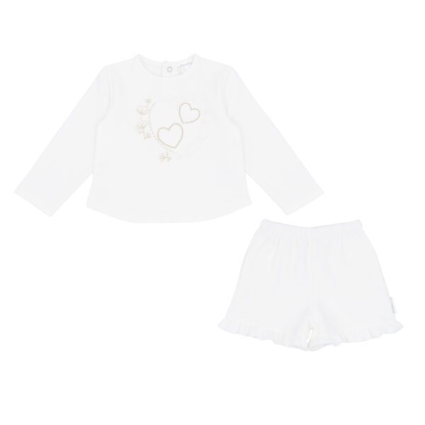 Pastels & Co Daisy Ivory Shorts Set 312C
