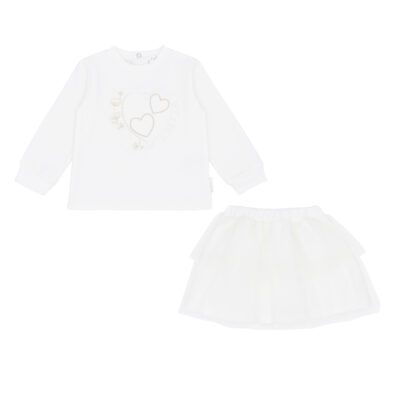 Pastels & Co Kate Ivory Tulle Skirt Set 312L