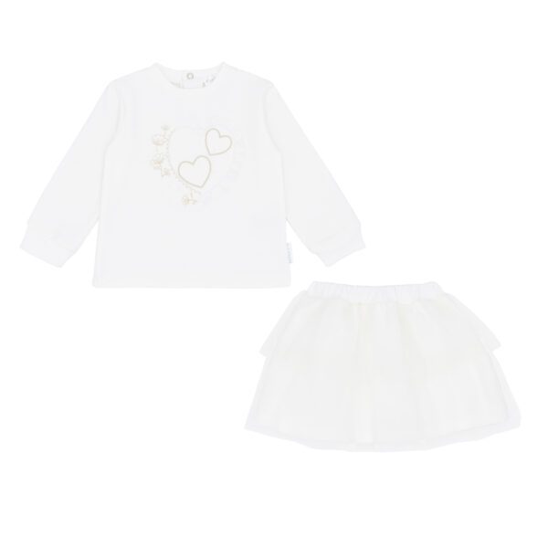 Pastels & Co Kate Ivory Tulle Skirt Set 312L