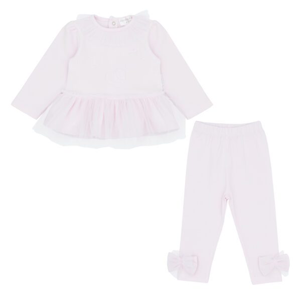 Pastels & Co Maria Pink Tulle Legging Set 312M
