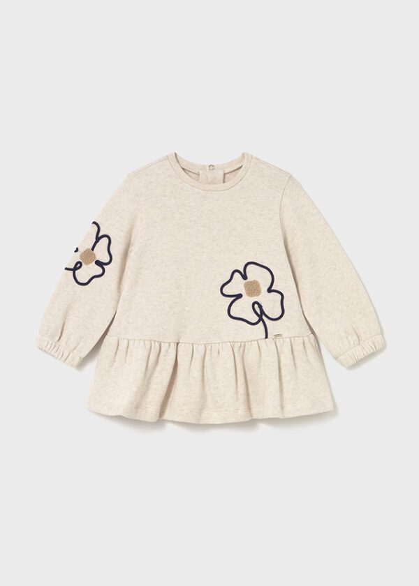 Mayoral Toddler Beige Dress 2917 - Image 3