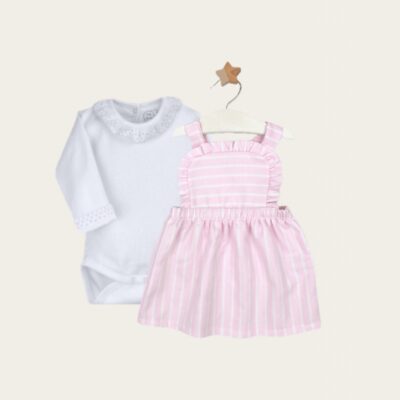 Rapife Pink Pinafore Set 4123/850