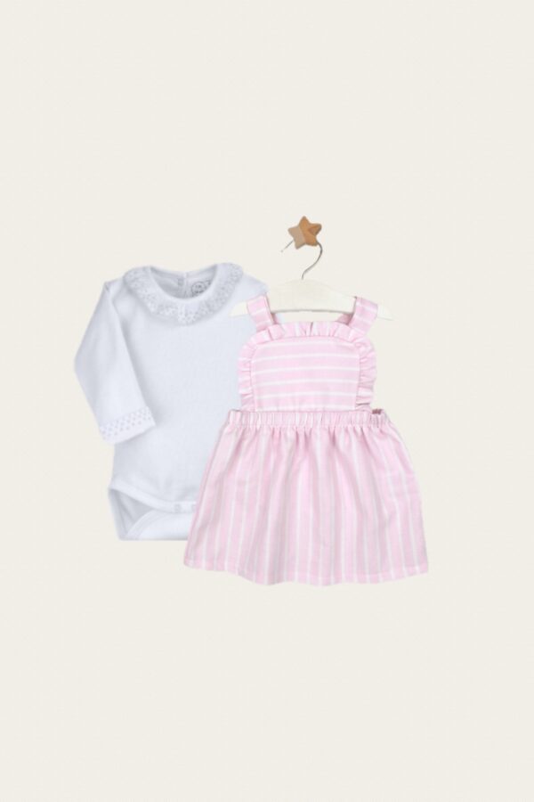 Rapife Pink Pinafore Set 4123/850