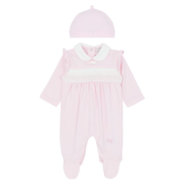 Amore Pink Smocked All in One 0026