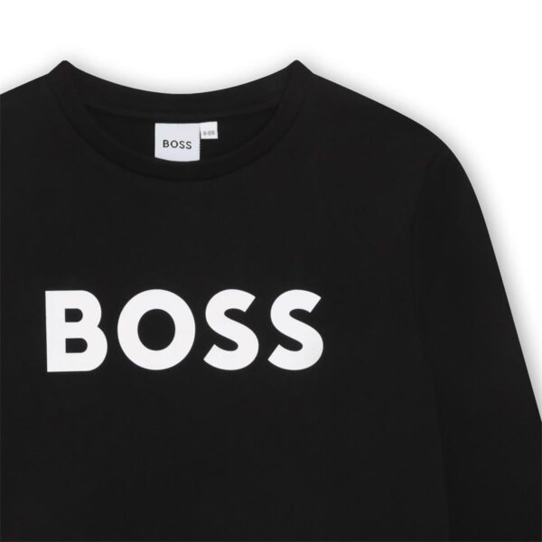 Boss Long Sleeve Black T-Shirt J25P25 - Image 2