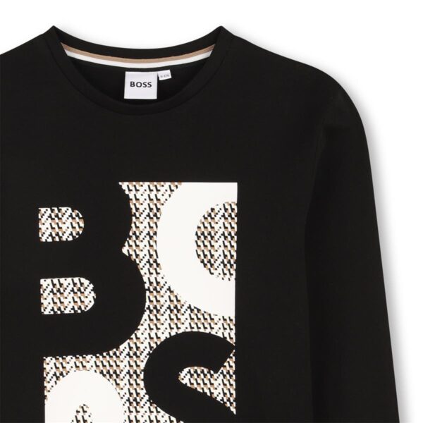 Boss Long Sleeve Black T-Shirt J52362 - Image 2
