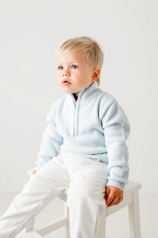 Pastels & Co Ellis Half Zip Knit 313J - Image 2