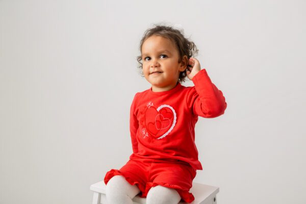 Pastels & Co Daisy Red Shorts Set 312C