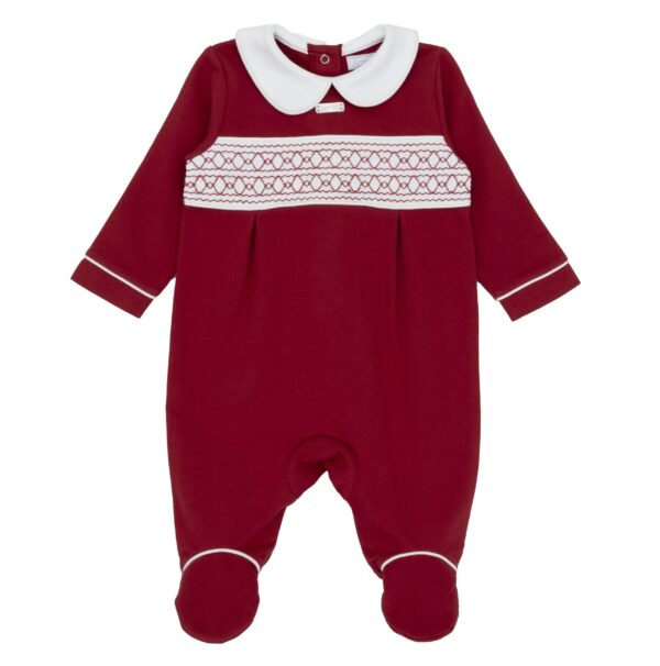 Amore Red Smocked All in One 0005
