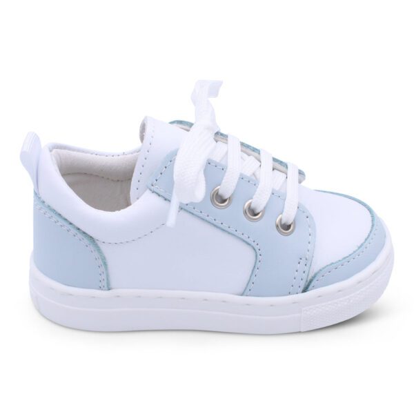 Borboleta Nico Blue & White Leather - Image 2