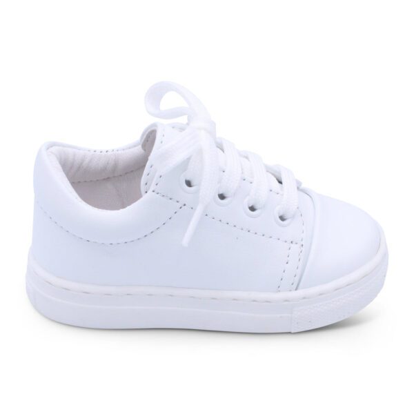 Borboleta Santiago White Leather Shoes - Image 2