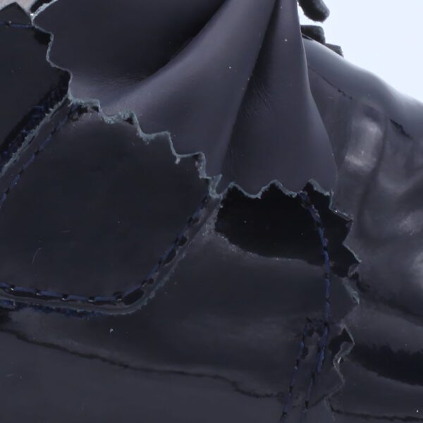 Borboleta Sharon Navy Patent Boots - Image 3