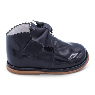Borboleta Sharon Navy Patent Boots