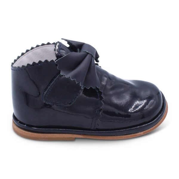 Borboleta Sharon Navy Patent Boots