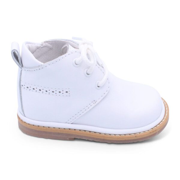 Borboleta Zachary White Leather Boots - Image 2