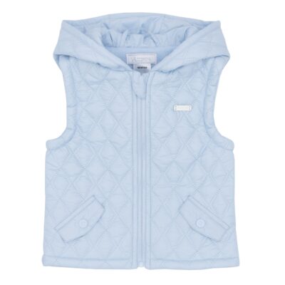 Amore Blue Quilted Gilet 0012