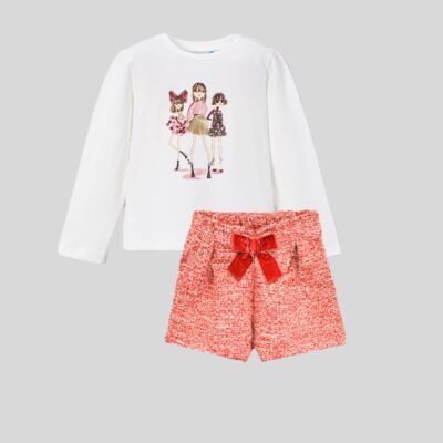 Mayoral Cherry Shorts Set 4011/4224