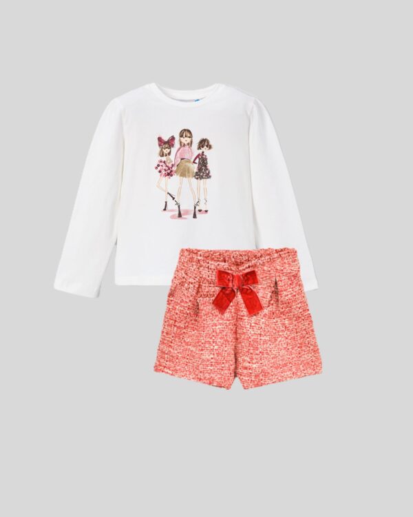 Mayoral Cherry Shorts Set 4011/4224