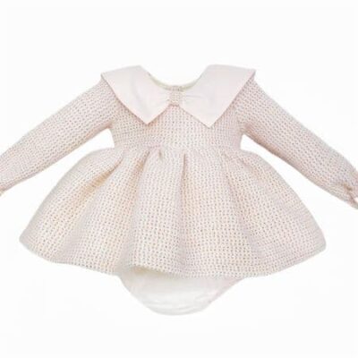 Wee Me Peach Dress & Pants MYD25229