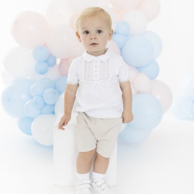 Blues Baby Cannes Beige Shorts Set 2280