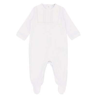 Blues Baby White All in One with Bib 2291