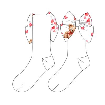 Little Ann's Valentine Red Socks