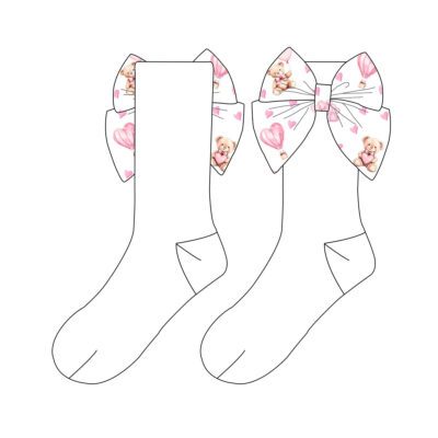 Little Ann's Valentine Pink Socks