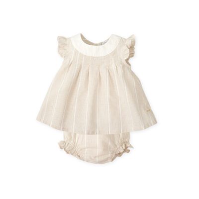 Tutto Piccolo Beige Dress & Pants 1288