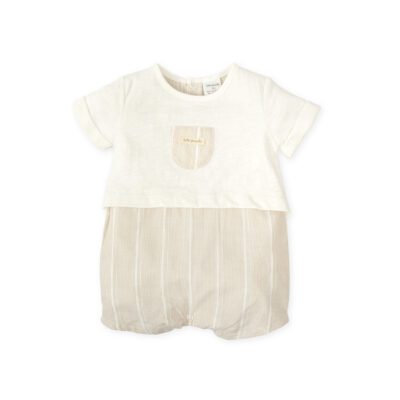 Tutto Piccolo Beige Romper 1422