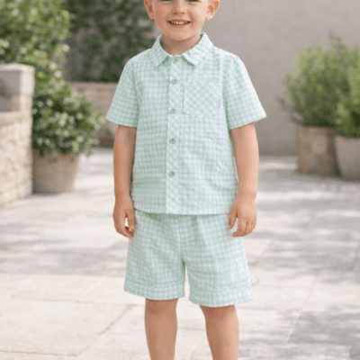 Pastels & Co Rupert Mint shorts Set 807B
